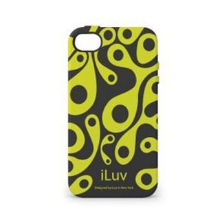 iLuv ICC765BLK Hard Shell Case Cover for Apple iPhone 4S Aurora Glow