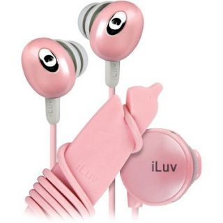 iLuv Noise Isolation Earphones with Wire Reel And In Line Volume
