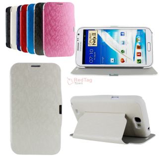 Flip Stand PU Leather Case Cover Shell for Samsung Galaxy Note II