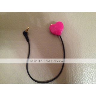 USD $ 1.79   Heart Stereo Headphone Earphone Splitter Cable Adapter