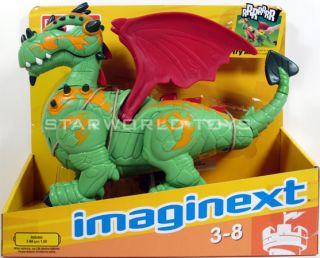 Imaginext Walking Dragon Electronic Toy Sounds Fisher Price NIP P8874