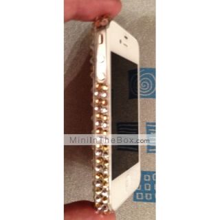 USD $ 3.69   Protective PVC Case with Jewel Cover for IPhone4,