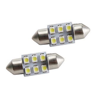 EUR € 2.75   31mm 6 * 1210 weiße LED Auto Signalleuchten (2 Pack