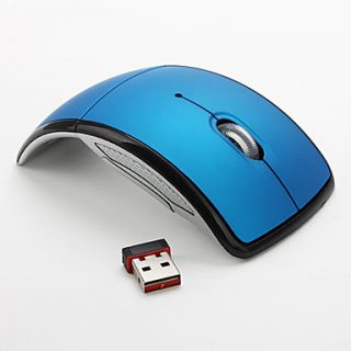 USD $ 13.99   Portable Foldable Wireless USB Mouse (Blue),