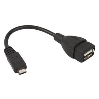 EUR € 1.83   OTG Micro USB Kabel für Android Handy (schwarz, 14cm