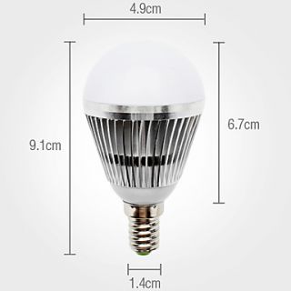 dimmable e14 3w 270 300lm 6000 6500k branco natural lâmpada LED Ball