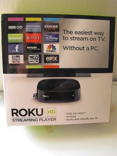 ROKU HD Streaming Player 2500R 720p HD video wireless 400+ channels