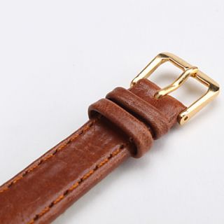 USD $ 1.19   Unisex PU Leather Watch Strap 14MM(Brown),