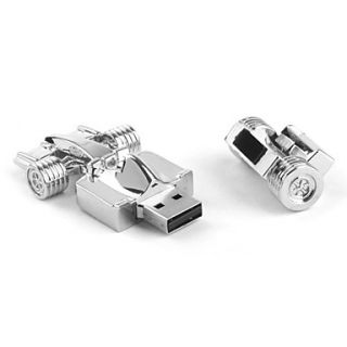 USD $ 32.99   16GB Stainless Steel Race Car Style USB Flash Drive