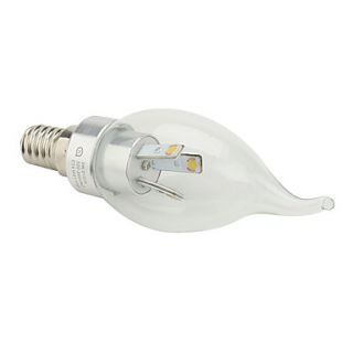 EUR € 18.39   E14 wit 3 LED kaars achterlicht (40mm, 3W, 220 240v