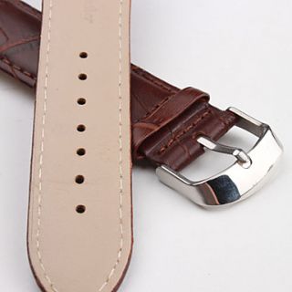 USD $ 2.99   Unisex Genuine Leather Watch Strap 20MM (Brown),