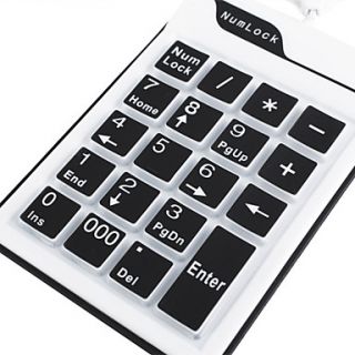 EUR € 12.13   19 Schlüssel Silikon usb numerische Tastatur (schwarz
