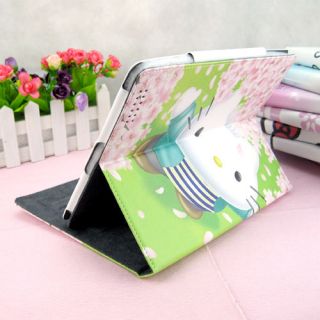 Girl Cute PU Leather Book HelloKitty Magnetic Smart Stand Case Cover