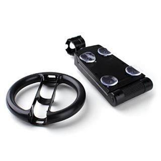 USD $ 18.99   Desktop Racing Steering Wheel Kit for Wii (Black),