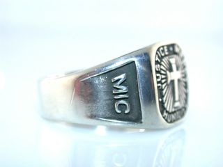 Justice Mercy Humility Sterling Silver Mic 6 Cross Ring