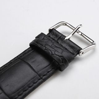 USD $ 3.59   Unisex Genuine Leather Watch Strap 24MM(Black),