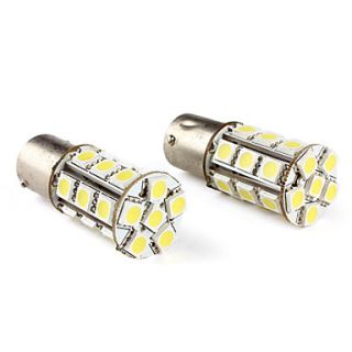 1156 5050 SMD 24 LED de freio de carro luz branca transformar a luz do