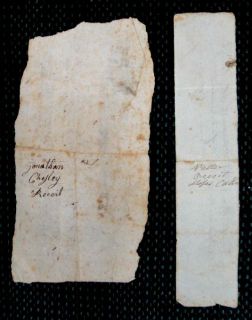 lot 1787 Antique 2 Ebenezer Nutter Handwritten Receipts Barnstead