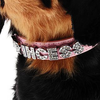 Adjustable Rhinestone Little Princess Style Collar for Dogs (Assorted