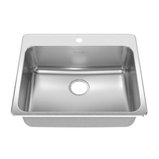 Stainless Steel Drop in Single Bowl Kitchen Sink in Brushed Stainless
