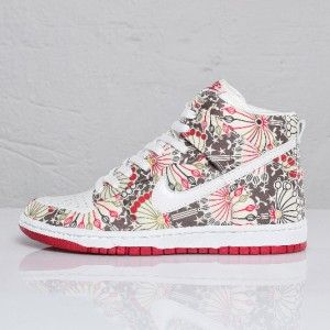 Nike Dunk Hi Skinny Premium Liberty London Floral Sneakers UK4 5 US7W