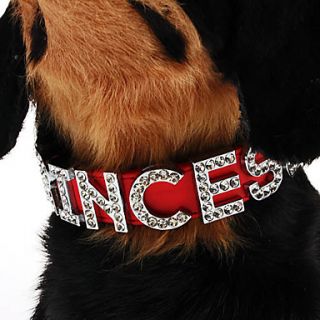 Adjustable Rhinestone Princess Style Collar for Dogs (Assorted Color