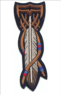 Indian Feather Shield Wholesale Motorcycle Embroidery Patch High