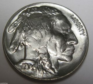 1934 Buffalo Indian Head Nickel 731A