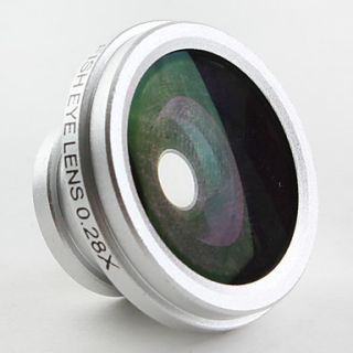 USD $ 23.99   Detachable 0.28x Fish Eye Magnet Lens for iPhone, iPad