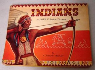 Vintage 1951 Indians Pop Up Book Excellent RARE