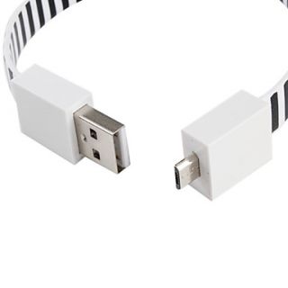 EUR € 8.91   Zebra Stripe USB til 30 Pin og Micro USB kabel til