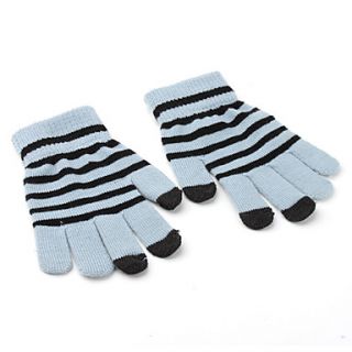 USD $ 6.31   Universal Touch Screen Stripe Gloves for iPhone and iPad