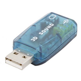 EUR € 2.29   usb 2,0 3d 5,1 virtual surround ljudkort, Gratis frakt