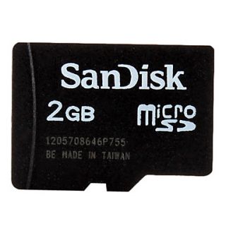 USD $ 5.29   2GB Sandisk MicroSD Flash Memory Card,