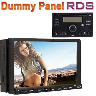 Touch Screen 2 DIN 7 Indash Stereo Car DVD Player FM Receiver Face