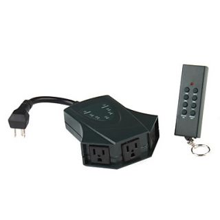 USD $ 34.39   3 Outlet Countdown and Wireless Remote Control Power Hub