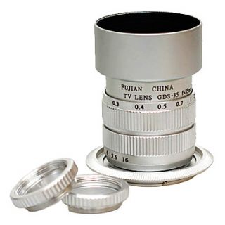 USD $ 38.99   35mm f/1.7 CCTV Lens for nex nex3 nex5 + C Mount to NEX