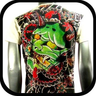   Tattoo T Shirt Devil Mask Graffiti IR6 Sz XL Japanese Indie Rock bmx