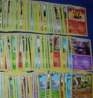 100 Pokemon Cards Common Uncommon Added Single Card Auction SHIP Free
