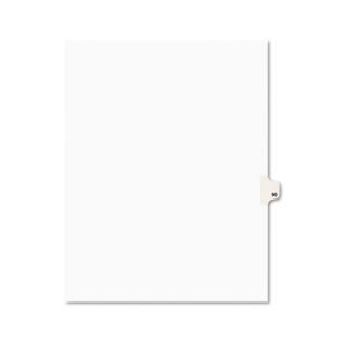 Avery Avery Style Legal Side Tab Divider Title 90 Letter White 25 Pack