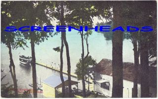 C1907 Indian Lake Beach Near Dowagiac Michigan Postcard
