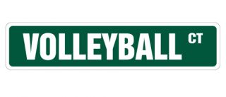 Volleyball Street Sign Signs Ball Net Player Team Gift Coach Trophy
