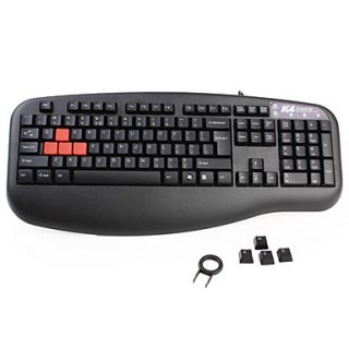 EUR € 43.57   teclado gaming k4 200 pc com tampas (preto), Frete