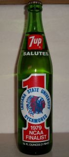 Indiana State Sycamores 7up Bottle