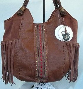 The Sak Indio Maple Stitch Leather Large Tote Hoboboho Shoulder Bag
