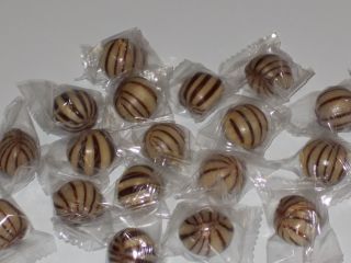 Washburn Striped Ginger Balls Candy 2 lbs Individually Wrapped