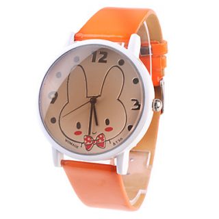 EUR € 4.41   schattige konijn horloge met oranje Horlogebandje A139