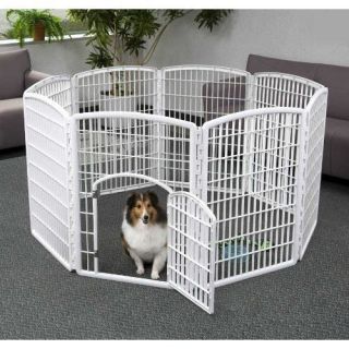  Indoor Outdoor Plastic Exercise Pen Safety Gate Dog Rabbit