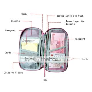 USD $ 9.46   Multifunctional Storage Handbag+Passport Holder (Pink