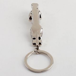 EUR € 2.47   metal sølv leopard nøglering, Gratis Fragt På Alle